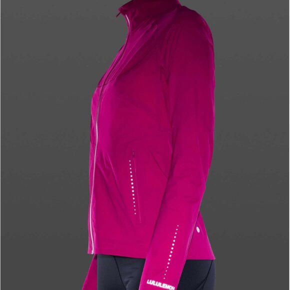 Lululemon Fast and Free Windbreaker Ripened Raspberry - Picture 3 of 11